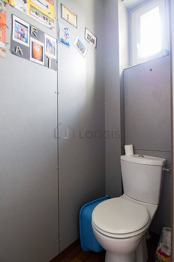 Toilets separated from the bathroom