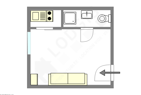 Appartamento Parigi 14° - Piantina interattiva