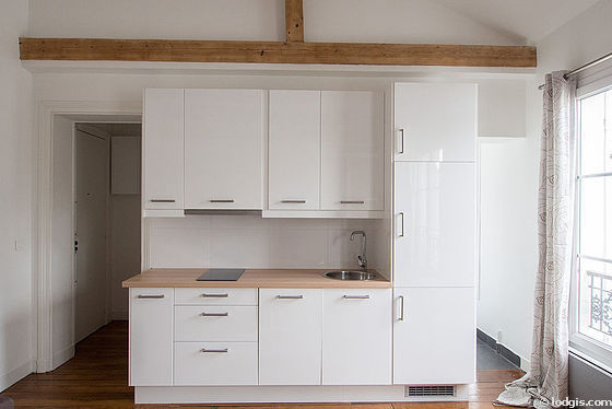 Beautiful kitchen with wooden floor