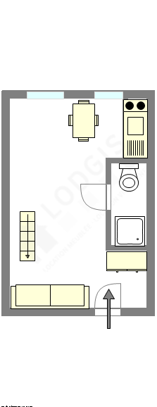 Appartamento Parigi 13° - Piantina interattiva