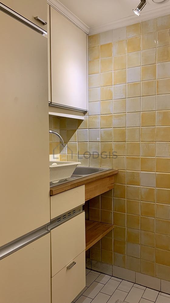 Kitchen with tile floor