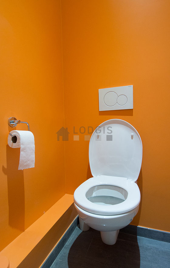 Toilets separated from the bathroom