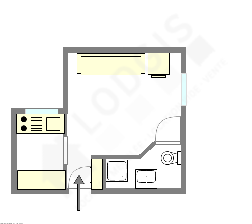 Appartement Paris 18° - Plan interactif