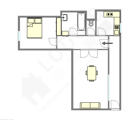 Appartement Montreuil - Plan interactif