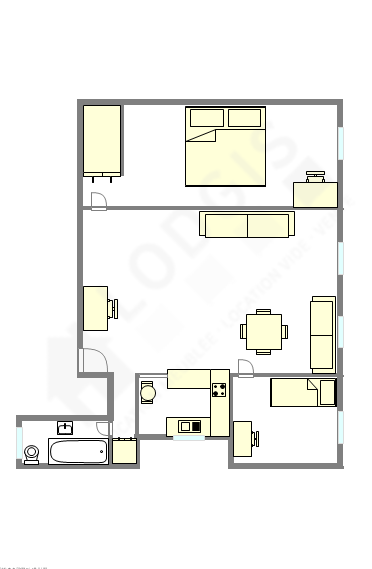 Квартира Neuilly-Sur-Seine - Интерактивный план