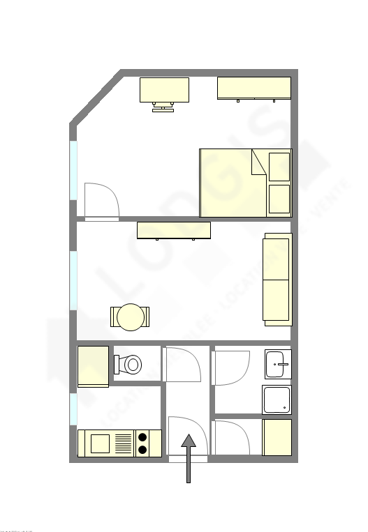 Appartamento Parigi 15° - Piantina interattiva