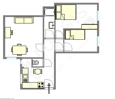 Appartamento Parigi 17° - Piantina interattiva