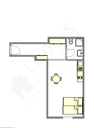 Appartement Paris 8° - Plan interactif