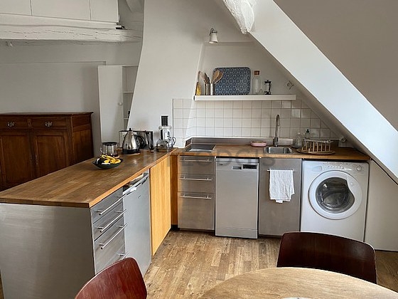 Bright kitchen with double-glazed windows