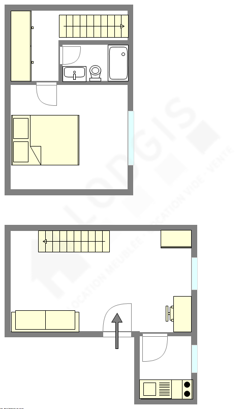 Apartment Paris 13° - Interactive plan
