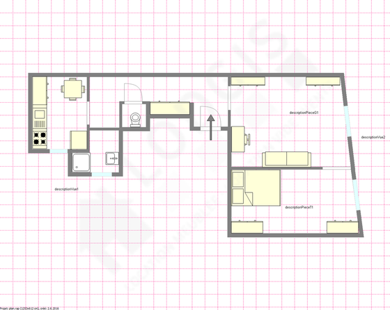 Apartment Paris 3° - Interactive plan