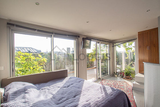 Bedroom with double-glazed windows
