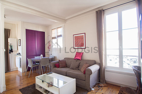 Living room facing the road