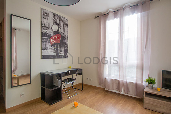 Living room with wooden floor