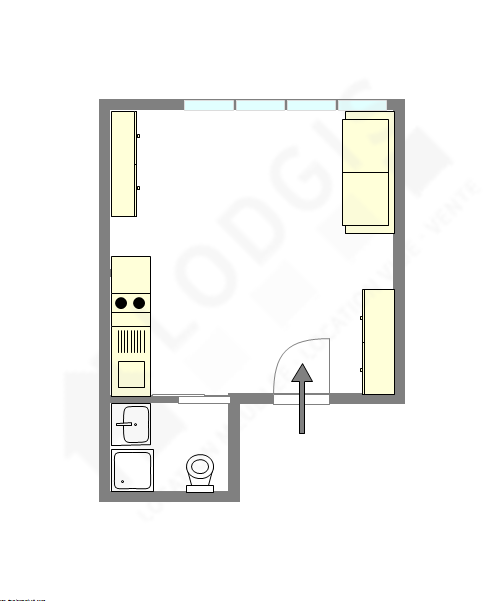 Apartment Paris 18° - Interactive plan