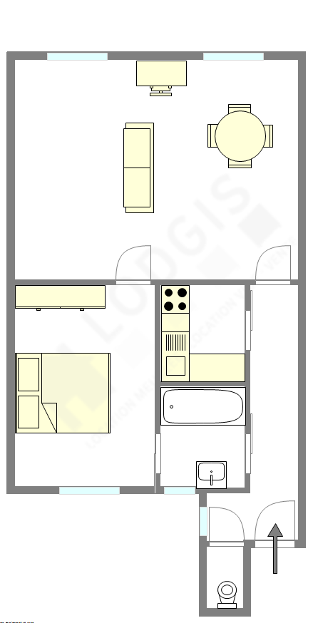 Квартира Париж 7° - Интерактивный план