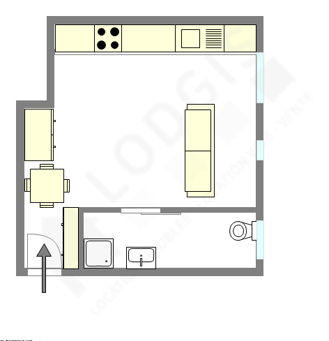 Apartment Paris 9° - Interactive plan