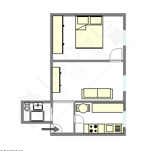 Apartment Paris 19° - Interactive plan
