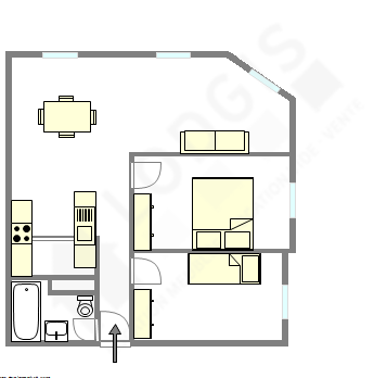 Apartment Paris 16° - Interactive plan