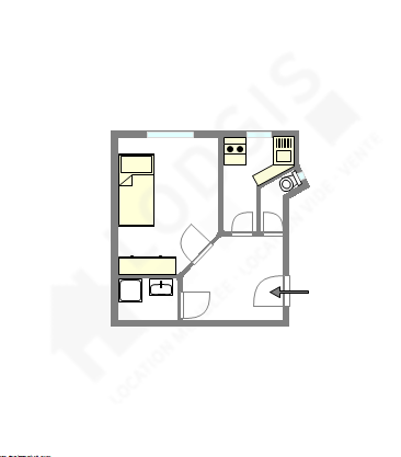 Apartment Paris 15° - Interactive plan