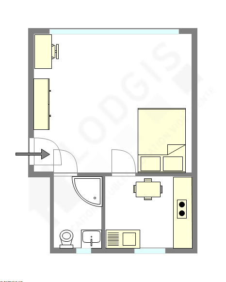 Apartment Paris 18° - Interactive plan