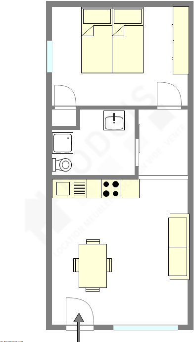 Appartement Paris 5° - Plan interactif