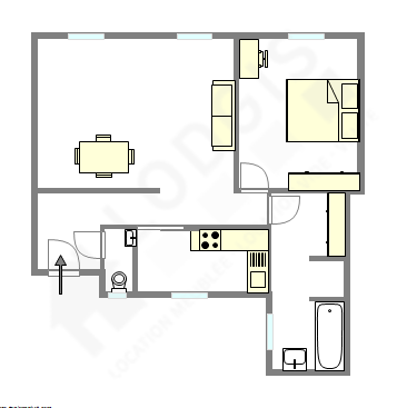 Appartement Paris 4° - Plan interactif