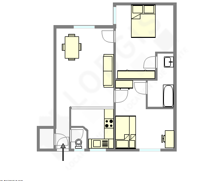 Apartamento Paris 9° - Plano interativo