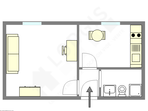 Appartement Paris 17° - Plan interactif