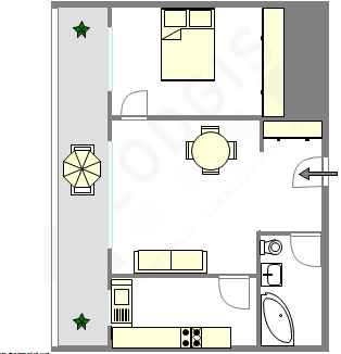 Appartamento Parigi 12° - Piantina interattiva