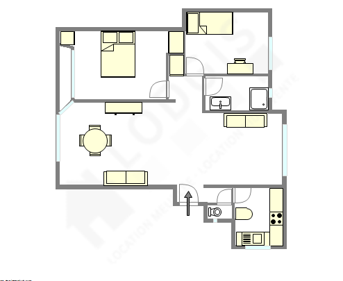 Wohnung Vanves - Interaktiven Plan