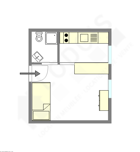 Квартира Париж 7° - Интерактивный план