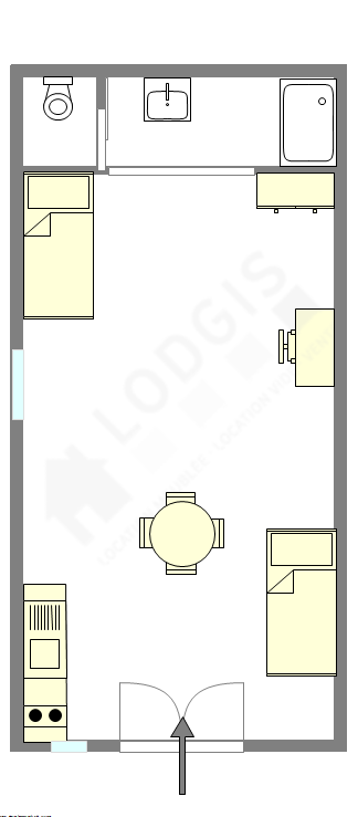 Wohnung Paris 10° - Interaktiven Plan