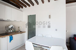 Appartement Paris 3° - Cuisine