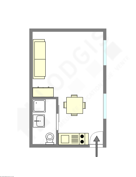 Apartment Paris 3° - Interactive plan