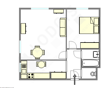 Apartment Vincennes - Interactive plan
