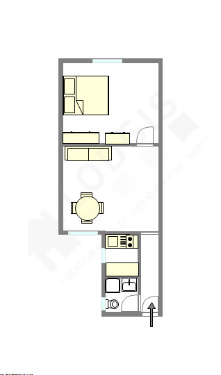 Квартира Париж 7° - Интерактивный план