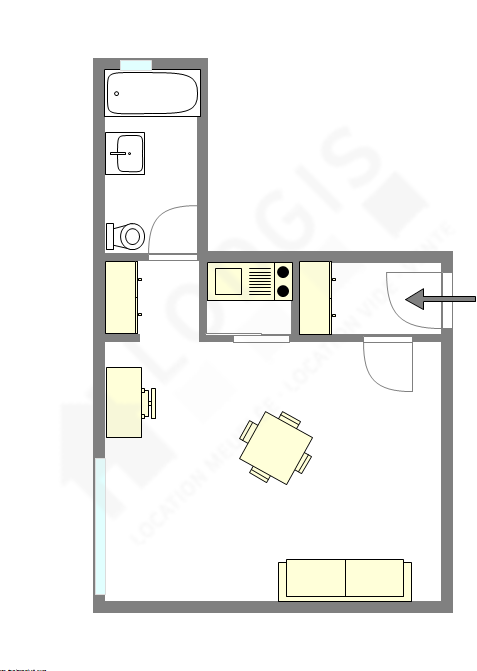 Apartamento París 12° - Plano interactivo