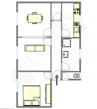 Apartment Asnières-Sur-Seine - Interactive plan