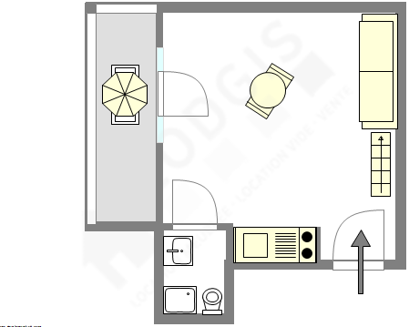 Wohnung Paris 5° - Interaktiven Plan