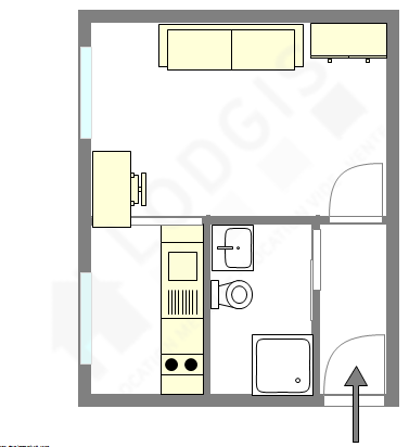 Квартира Париж 10° - Интерактивный план