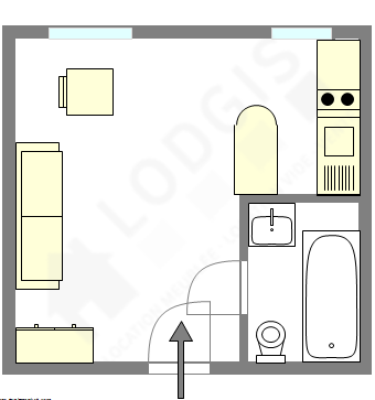 Квартира Париж 9° - Интерактивный план