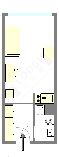 Appartement Paris 11° - Plan interactif