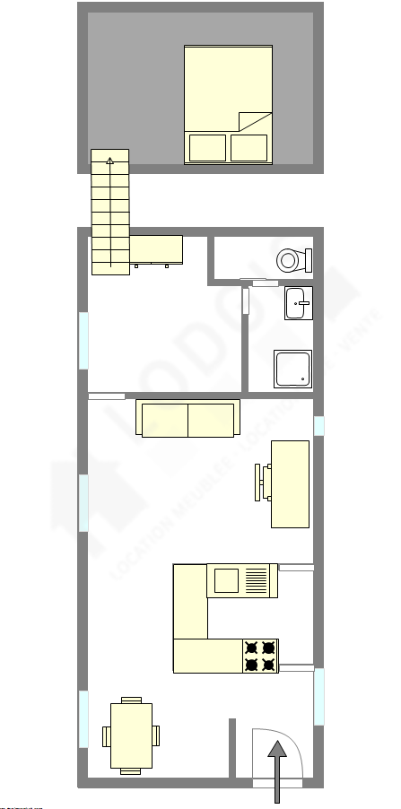 Apartment Paris 13° - Interactive plan