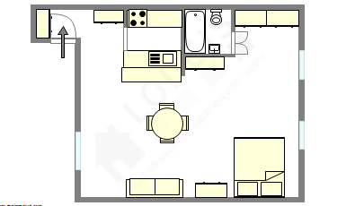 Appartement Paris 5° - Plan interactif