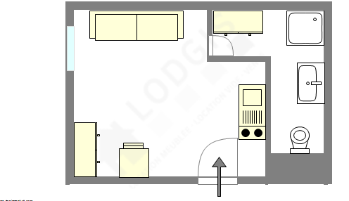 Квартира Париж 13° - Интерактивный план