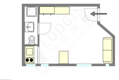Apartamento Paris 10° - Plano interativo