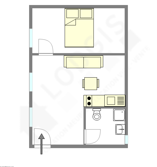 Appartement Paris 9° - Plan interactif