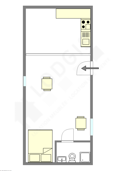 Apartment Paris 10° - Interactive plan