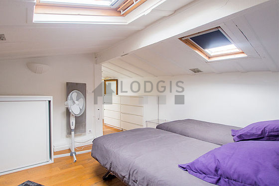 Bedroom with double-glazed windows